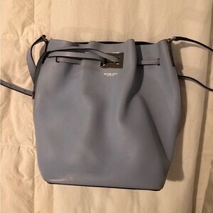 Michael Kors Collection Miranda Bucket Bag - Blue with silver hardware